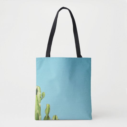Plant van groene cactus tote bag (Voorkant)