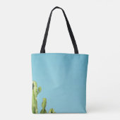 Plant van groene cactus tote bag (Achterkant)