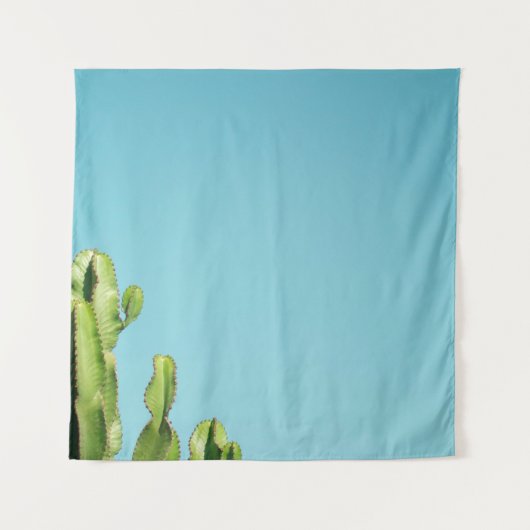 Plant van groene cactus wandkleed (Voorkant)