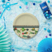 Plant van het zuidwesten van Cactus Natuurlijke Ba Papieren Bordje (Feest)