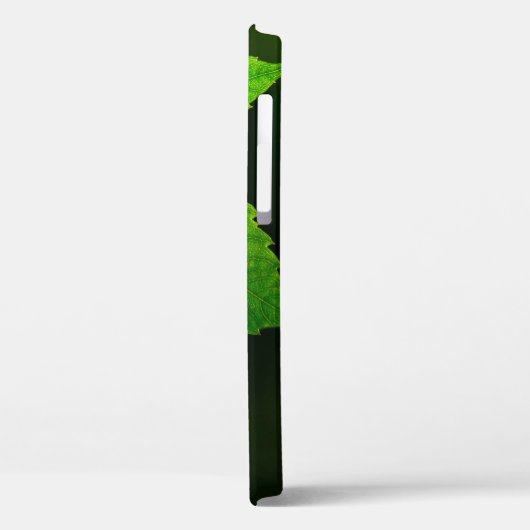 Plant van lederen veinpatroon Case-Mate iPhone case (Achterkant / Links)