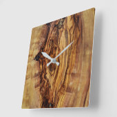 plant van olijfboomstructuur natuur vierkante klok (Hoek)