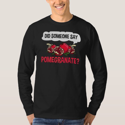 Plant van pomegranaat t-shirt (Voorkant)