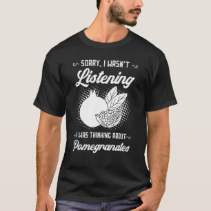 Plant van pomegranaat van vruchtensap 4 t-shirt