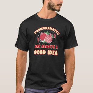 Plant van pomegranaat van vruchtensap 4 t-shirt
