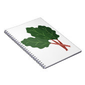 Plant van Rhubarb Notitieboek (Rechterzijde)