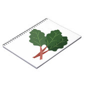 Plant van Rhubarb Notitieboek (Linkerzijde)