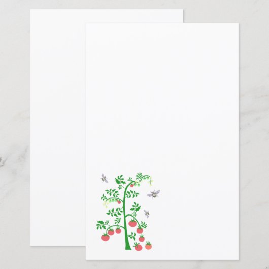 Plant van tomaten en bijen (Voorkant / Achterkant)