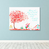 Plant van tuindieren canvas afdruk (Insitu (Houten vloer))