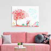 Plant van tuindieren canvas afdruk (Insitu (Woonkamer))