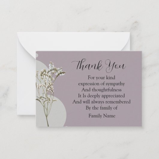 Plant ventilator Dank je Notitiekaartje (Voorkant)