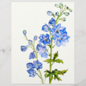 Plant verkopen delphinium art promo flyer (Achterkant)