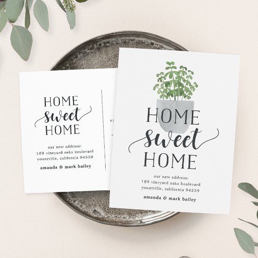 Plant | Verplaatsingsaankondiging Aankondigingskaart