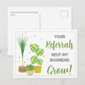 Plant Verwijzing Marketing Briefkaart (Voorkant / Achterkant)