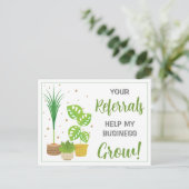 Plant Verwijzing Marketing Briefkaart (Staand voorkant)