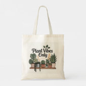 Plant Vibes Only Budget Canvas tas (Achterkant)