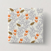 Plant Vierkante Button 5,1 Cm (Voorkant)