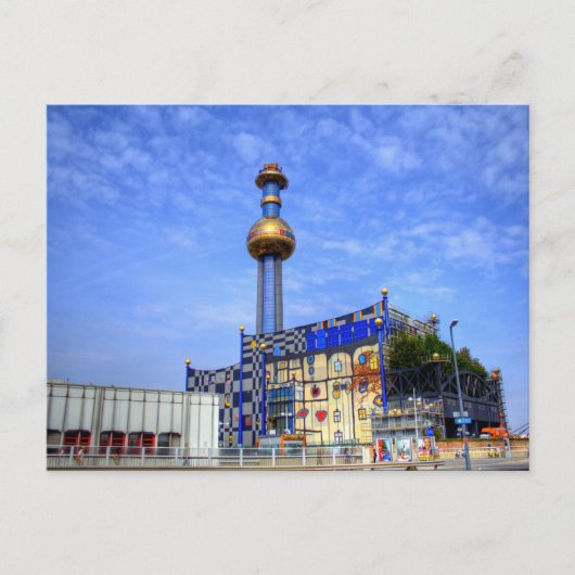 Plant voor afvalverbranding van spittelau briefkaart (Voorkant)