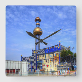Plant voor afvalverbranding van spittelau vierkante klok