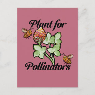 Plant voor Bestuivers Bij Briefkaart