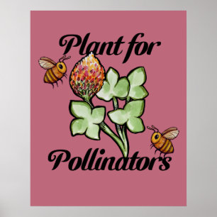 Plant voor Bestuivers Bij Poster