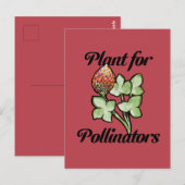 Plant voor bestuivers briefkaart (Voorkant / Achterkant)