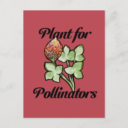 Plant voor bestuivers briefkaart (Voorkant)