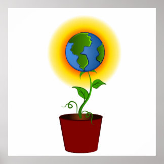 Plant voor de aarde poster