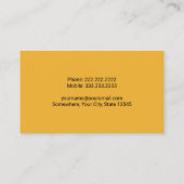 Plant voor de bouw van de graafmachine visitekaartje (Achterkant)