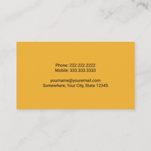 Plant voor de bouw van de graafmachine visitekaartje (Achterkant)