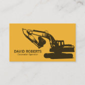 Plant voor de bouw van de graafmachine visitekaartje (Voorkant)