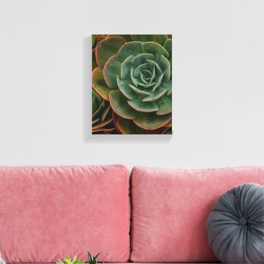 Plant voor groene zuinige ventilator fotografie canvas afdruk (Insitu (Woonkamer))