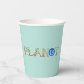 Plant voor Onze Planeet Papieren Bekers (Voorkant)