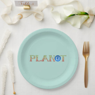 Plant voor Onze Planeet Papieren Bordje