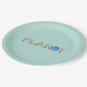 Plant voor Onze Planeet Papieren Bordje (Gekanteld)