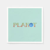 Plant voor Onze Planeet Servet (Voorkant)