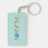 Plant voor Onze Planeet Sleutelhanger (achterkant)