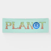 Plant voor Onze Planeet Spandoek (Horizontaal)
