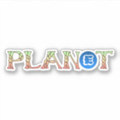 Plant voor Onze Planeet Sticker (Voorkant)