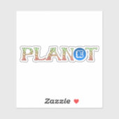 Plant voor Onze Planeet Sticker (Vel)