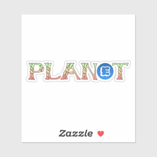 Plant voor Onze Planeet Sticker (Vel)