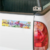 Plant voor Pollinators! Bumpersticker (Op Truck)