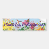 Plant voor Pollinators! Bumpersticker (Voorkant)