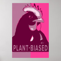 Plant-vooringenomen roze Camo Pop Art Chicken Post