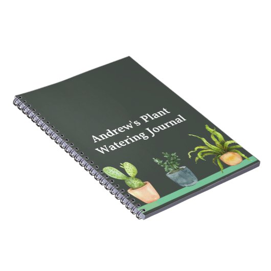 Plant Watering Journal Notitieboek (Rechterzijde)