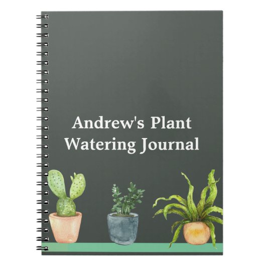 Plant Watering Journal Notitieboek (Voorkant)