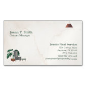 Plant Watering Service Aangepaste tekst Visitekaar Magnetisch Visitekaartje (Voorkant)
