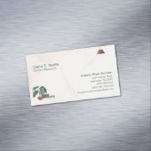 Plant Watering Service Aangepaste tekst Visitekaar Magnetisch Visitekaartje (Voorbeeld)