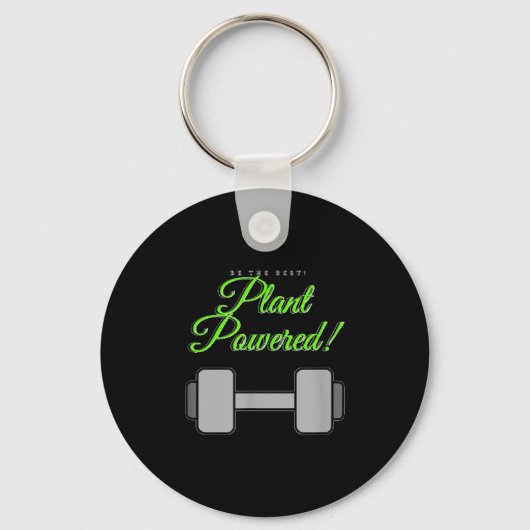 Plant Wered Gym Motivation Vegetarian  Sleutelhanger (Voorkant)