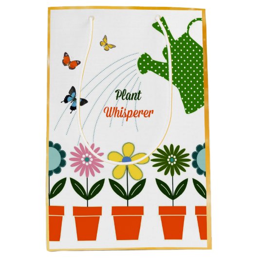 Plant Whisperer - Hoe groeit je tuin? Medium Cadeauzakje (Voorkant)